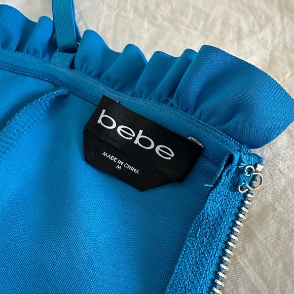 Bebe bodycon dress with ruffles 💙 - Picture 6 of 13